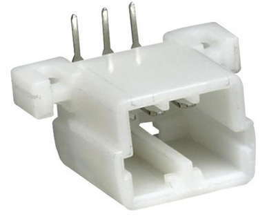 【廠家供應:汽車連接器3位3針彎針針座 白色護套 膠殼接插件】價格,廠家,圖片,連接器,深圳市寶安區新安釔輝電子產品經營部-